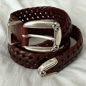fossil genuine leather brown belt
